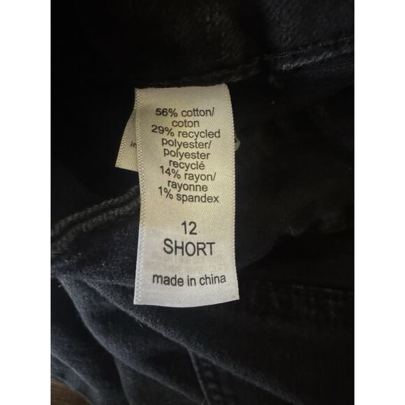 Maurices M Jeans High Rise Flare Black Size 12 Short Stretch - Picture 4 of 9